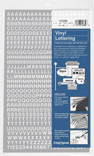 Chartpak Self-Adhesive Vinyl Capital Letters And Numbers, 1/4 Inches High, 610