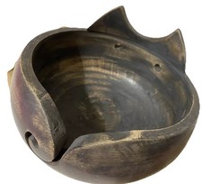 Wooden Knitting Bowl Earth Artsy