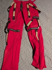 Red Gothic Size 30 Tripp NYC Daang Goodman Pants Bondage Slim Straight Leg