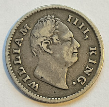 India - EIC - William IV 1/4 Rupee 1835 - F Incuse On Neck, Obv. B, Rev. IV