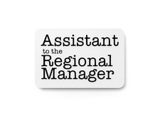 Assistant To The Regional Manager  Funny Sign for Home or Office
