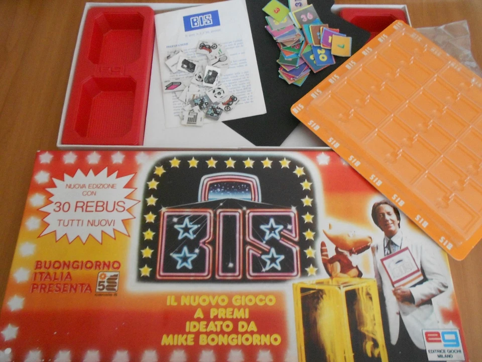 GIOCO IN SCATOLA BIS - Quiz Mike Bongiorno 1 - Canale 5 anni 80 per ricambi - Immagine 2 di 4