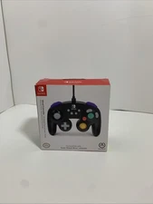 PowerA Wired GameCube Controller for Nintendo Switch - Black - Complete - Cib