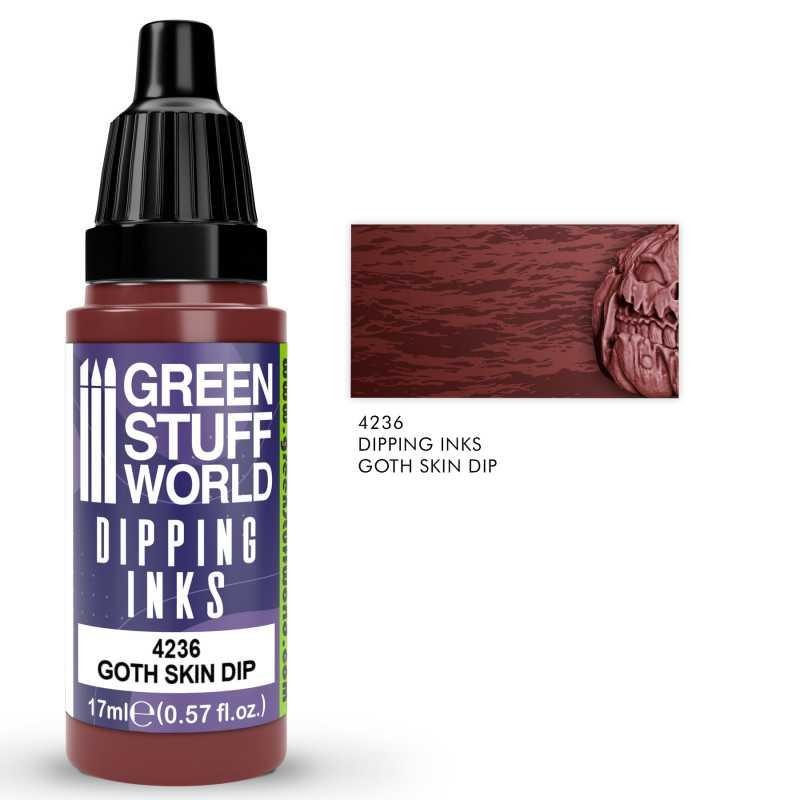 Green Stuff World - 4236 - Dipping ink (Speed Contrast Paint) 17ml - Goth Skin