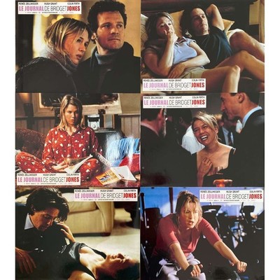 BRIDGET JONES'S DIARY Original Lobby Cards x6 - 9x12 in. - 2001 - Sharon Maguire
