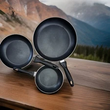 Kitchen Skillet Set Nonstick T-Fal 3 Pieces New