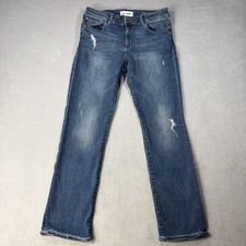 DL1961 Mara InstaSculpt Women  s Jeans 29 Blue Straight Ankle Distressed Raw Hem