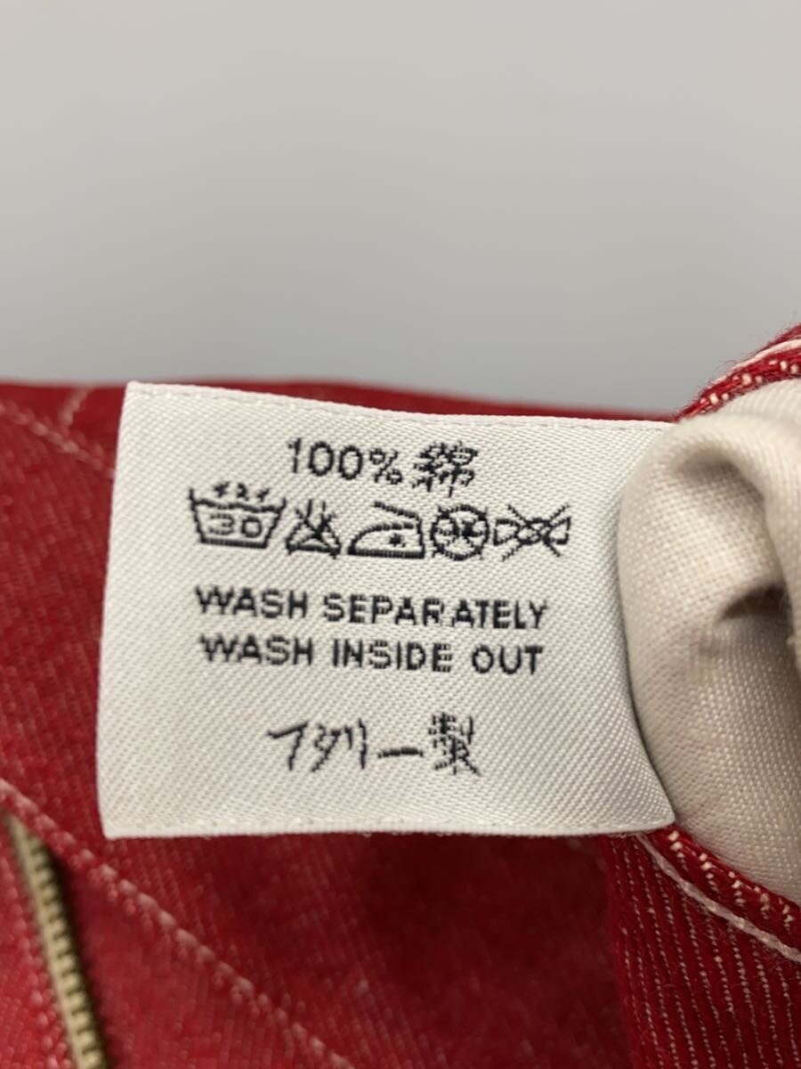 ANDREW MACKENZIE Bottoms, Medium, Denim, Red, Solid Color, Made in