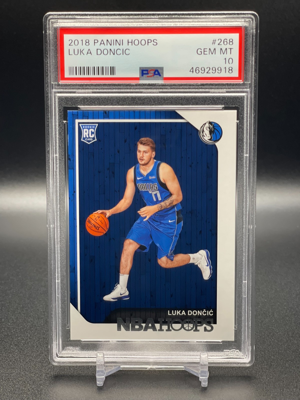 2018-19 PANINI NBA HOOPS #268 LUKA DONCIC ROOKIE RC MAVERICKS PSA 10 GEM MINT!