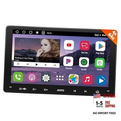 A6PF Plus 9'' QLED Android Dual DIN Car Stereo - 8-Core 4G+64G - 4G