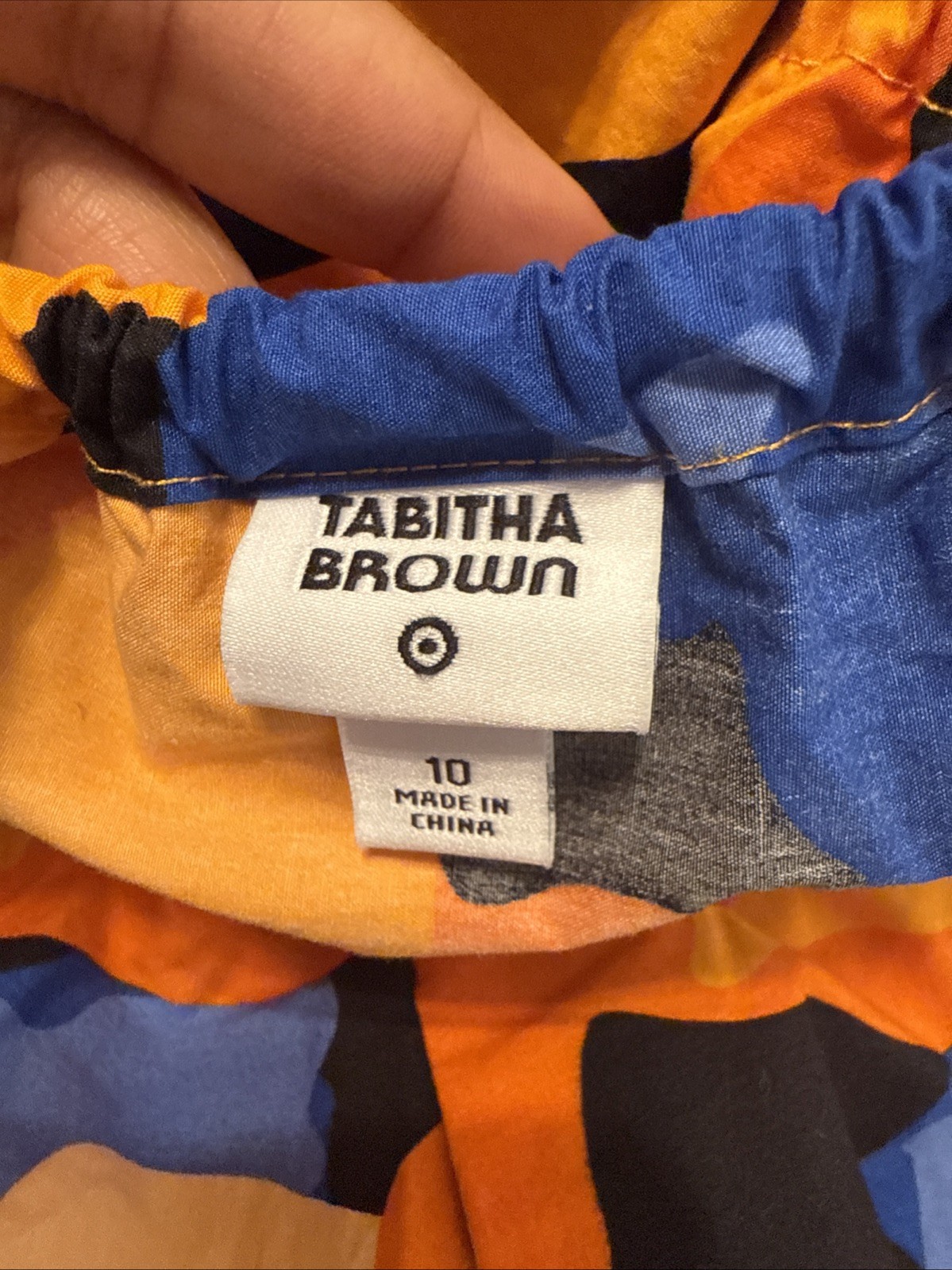 Tabitha Brown for Target Floral Tie Back Dress Size 10 Beach Crucero Summer