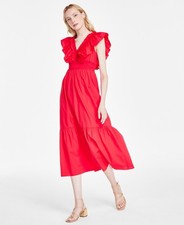 Adrianna by Adrianna Papell Women's Ruffled Maxi Dress - Scarlett - 2