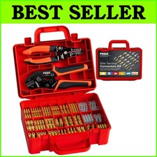 Versatile Crimping Tool Set with Premium Connectors for DIY and Automotive Use