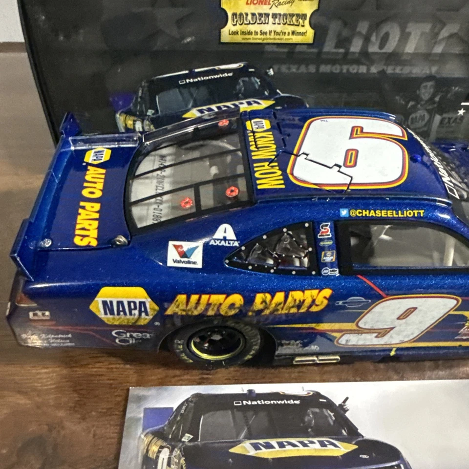 Chase Elliott #9 Napa Texas Win Raced Version 2014 Camaro Nascar Die-Cast 1/24 - Image 4 of 4