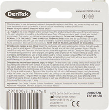 Dental Cement Material Repair Lost Fillings and Loose Caps Tooth Filler One Ste