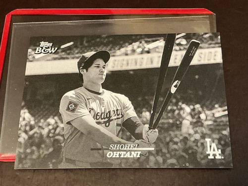 2024 Topps Black & White Shohei Ohtani SP Yellow /75 Dodgers for ages15+
