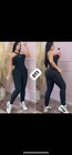Women's Black One-Piece Activewear Jumpsuit Bodysuit Sleeveless Stretch — photo 3