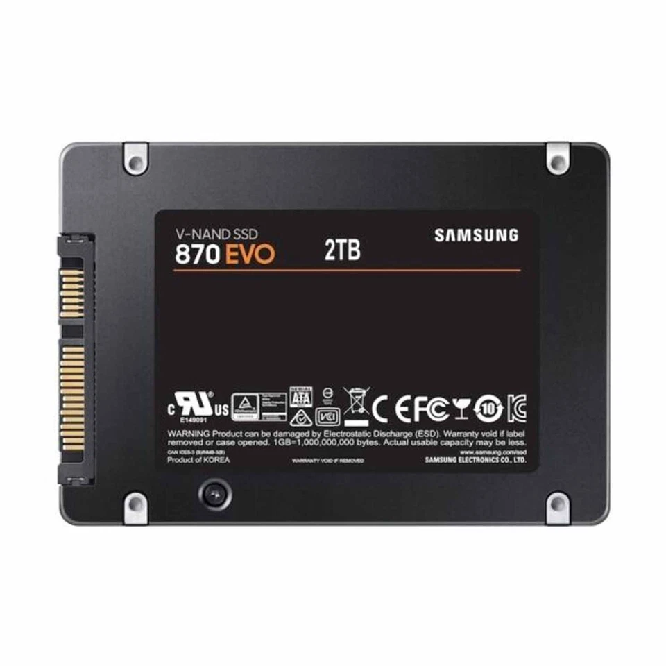 Samsung 870 EVO 2,5" SSD 250GB 500GB 1TB 2TB SATA III Solid State Drive Lot neu