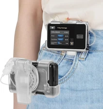 (Upgrade) iGuerburn tSlim X2 Pump Case with 360°Rotating Clip, Tandem Clear 