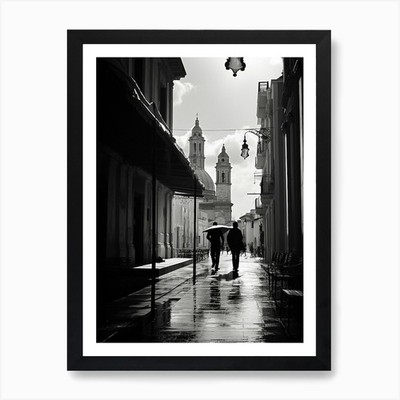 Catania, Italien, schwarz-weiß ein gerahmtes Wandbild Poster Leinwanddruck Bild
