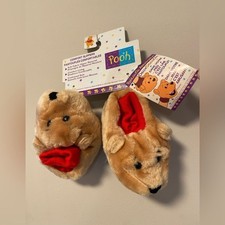 Vintage Y2K Disney Character Pooh Bear Slipper Baby Toddler Shoes NWT