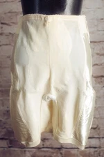 Bestform Show Case Vintage Satin Garter Strap Zipper Girdle 34 Small Ivory