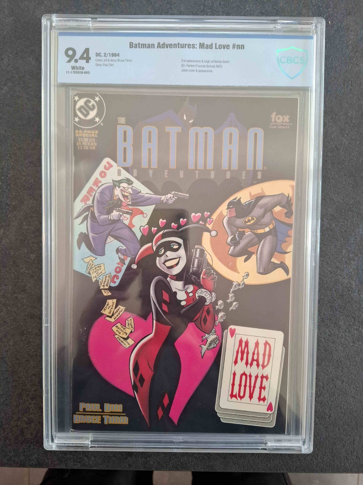 Batman Adventures Mad Love (1994 DC) CBCS 9.4 Origin Harley Quinn Joker