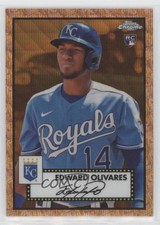 2021 Topps Chrome Platinum Anniversary 10/50 Edward Olivares #85 i4v