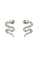 Latelita Schlangen-Slider Snake Ohrstecker CZ Silber 925 Sterling Silber