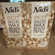 2 Nad's Eco Salon Hard Bead Wax Refill Tea Tree Oil 10.6oz Works With ANY Warmer