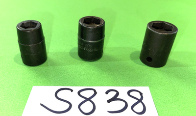 #ad SNAP ON TOOLS 3 PIECE 3 8 DRIVE SAE. MAGNETIC SOCKETS 3 8 7 16 1 2 $80.00