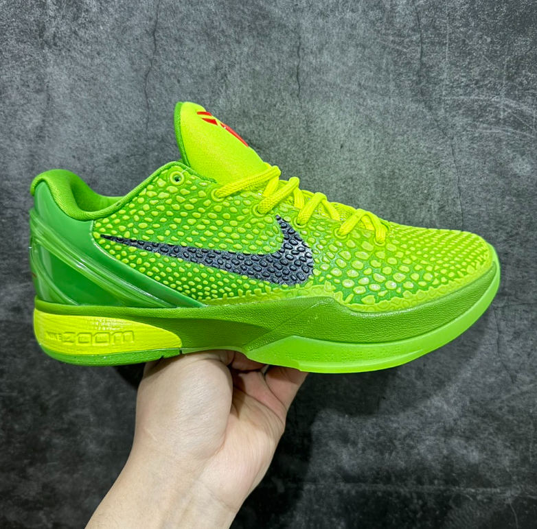 Kobe 6 Protro Low Reverse Grinch FV4921-708 Men's Basketball Shoes