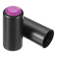 2PCS Battery Cover Mic Battery Screw on Cap Black Purple