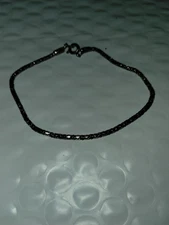 Vintage Silver Tone Fashion Ankle Bracelet/Collectible/Combined Shipping 