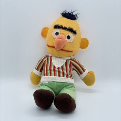 Bert Sesamstraße Plüsch Figur Stofftier Kuscheltier Knickerbocker 30 cm 70er J.