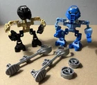 Bionicle Matoran of Mata Nui #8585 Hafu & #8586 Macku (2003) - 100% Complete