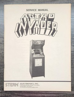 Astro Invader Service Manual Stern Arcade Video Game 