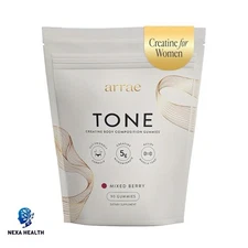 Arrae Women Body Tone 90 Creatine Gummies  Supplements Mixed Berry Exp 4/27