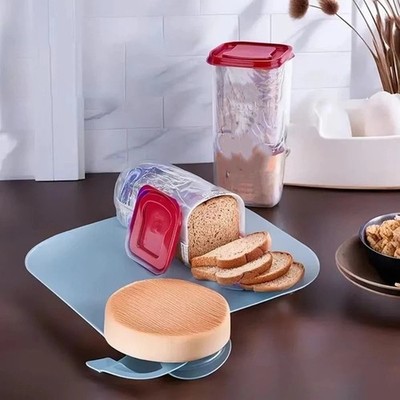Transparenter Brotkasten Kunststoff Frischhalte Toast Aufbewahrung Halter mit Deckel Brot