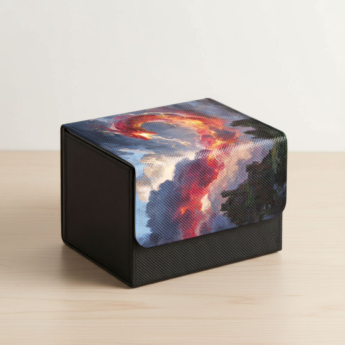 MTG Deckbox | Blue Red Dragon Commander Themed TCG Deckbox