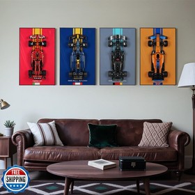 popbricks Display Wall Mount Board for Lego Technic Ferrari 42207