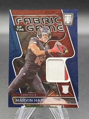 2024 Totally Certified Marvin Harrison Jr RC Patch 2 Color Match Mirror Blue /75