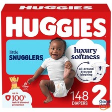 Huggies Little Snugglers Diapers - Size 2 - 148ct: 12 to 18 lbs, Cotton