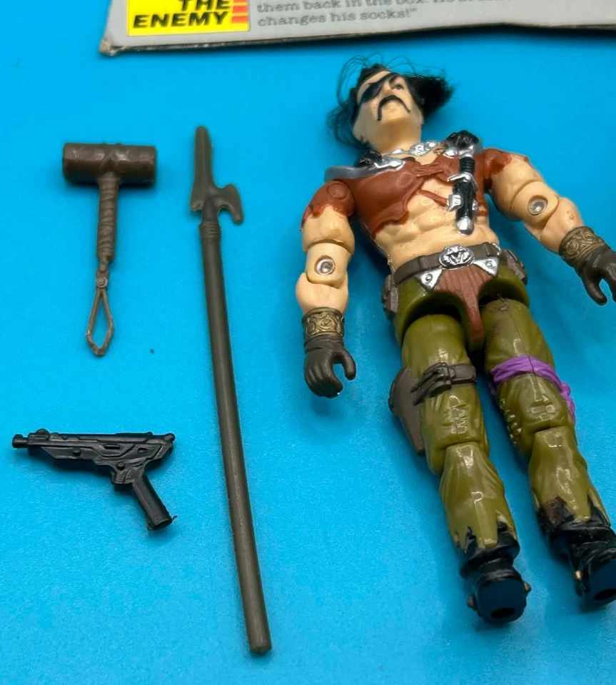 GI JOE Dreadnok Air Skiff 1987 100 % completo con vehículo Hasbro ARAH Zanzíbar v1 Foto 3 de 4