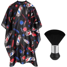 Capa de peluquero profesional para corte de pelo con cepillo para el cuello