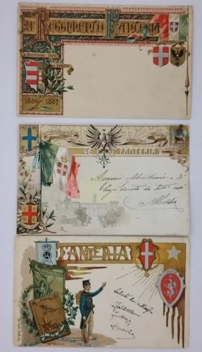 Lotto cartoline militari ww1 REGGIMENTO FANTERIA 21° 46° 54° usate e nuove !