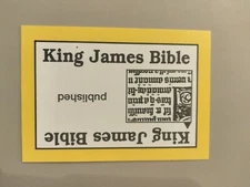 PERSPECTIVE Time Line Game KING JAMES BIBLE 1992 card used History free ship