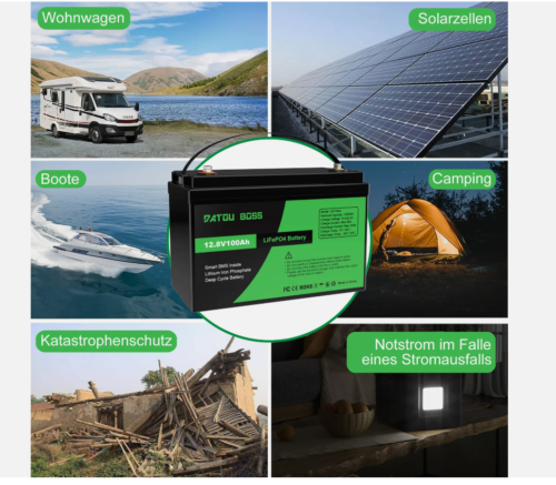 100Ah 12V Lithium Batterie LiFePO4 Akku BMS 10000+ Zyklen Wohnmobil Solaranlage - Bild 2 von 17