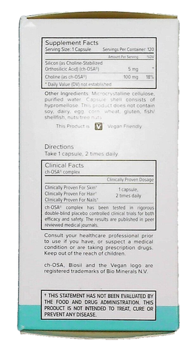 BIOSIL HAIR SKIN NAILS CH-OSA COLLAGEN GENERATOR 120 VEG CAPSULES EXP. 10/2025+ - Picture 4 of 4