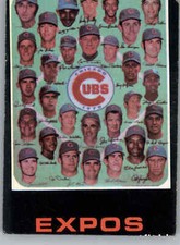 1971 Topps 502 Chicago Cubs Team Card PR Chicago Cubs